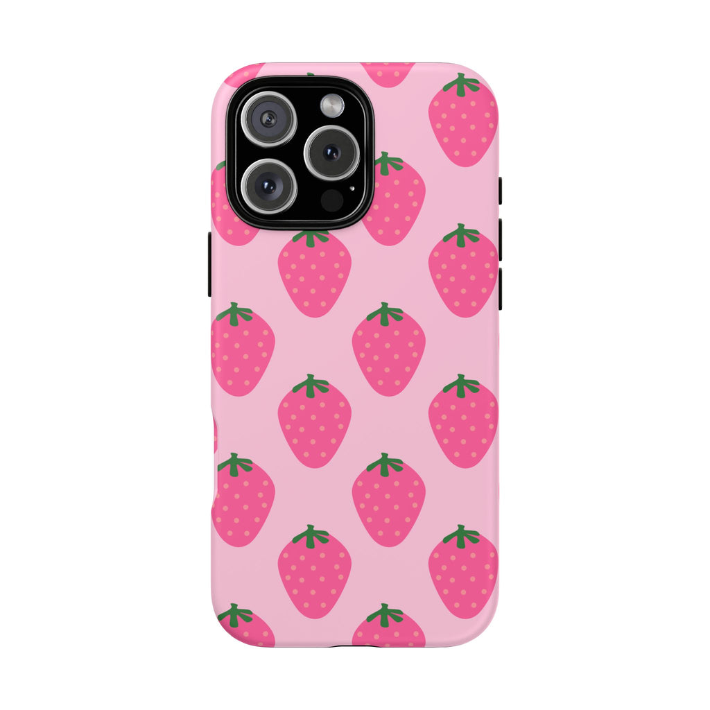 Pink Strawberry Phone Case