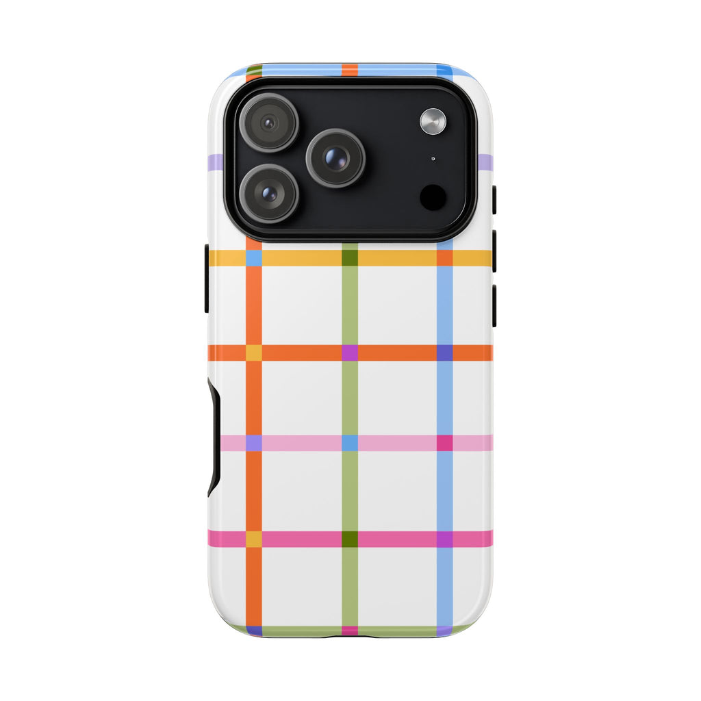 Colorful Plaid Tough Phone Case