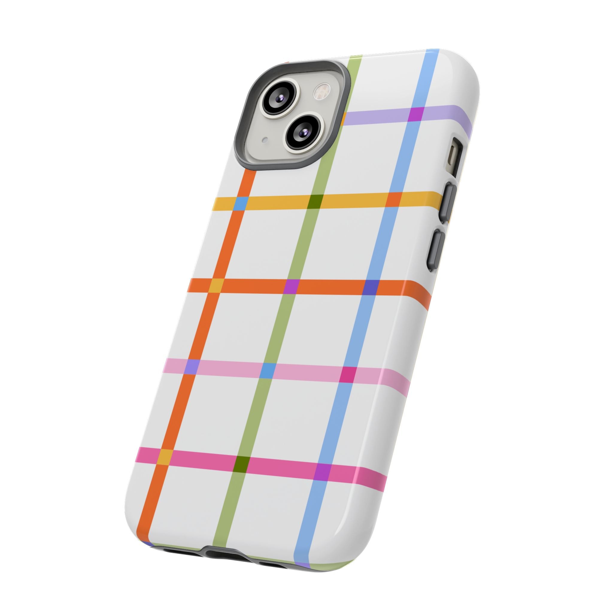 Colorful Plaid Tough Phone Case