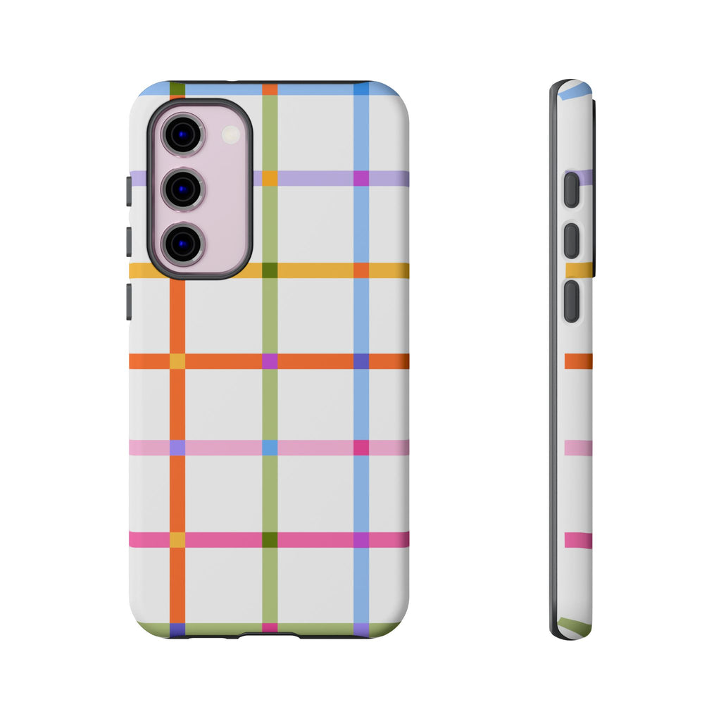 Colorful Plaid Tough Phone Case