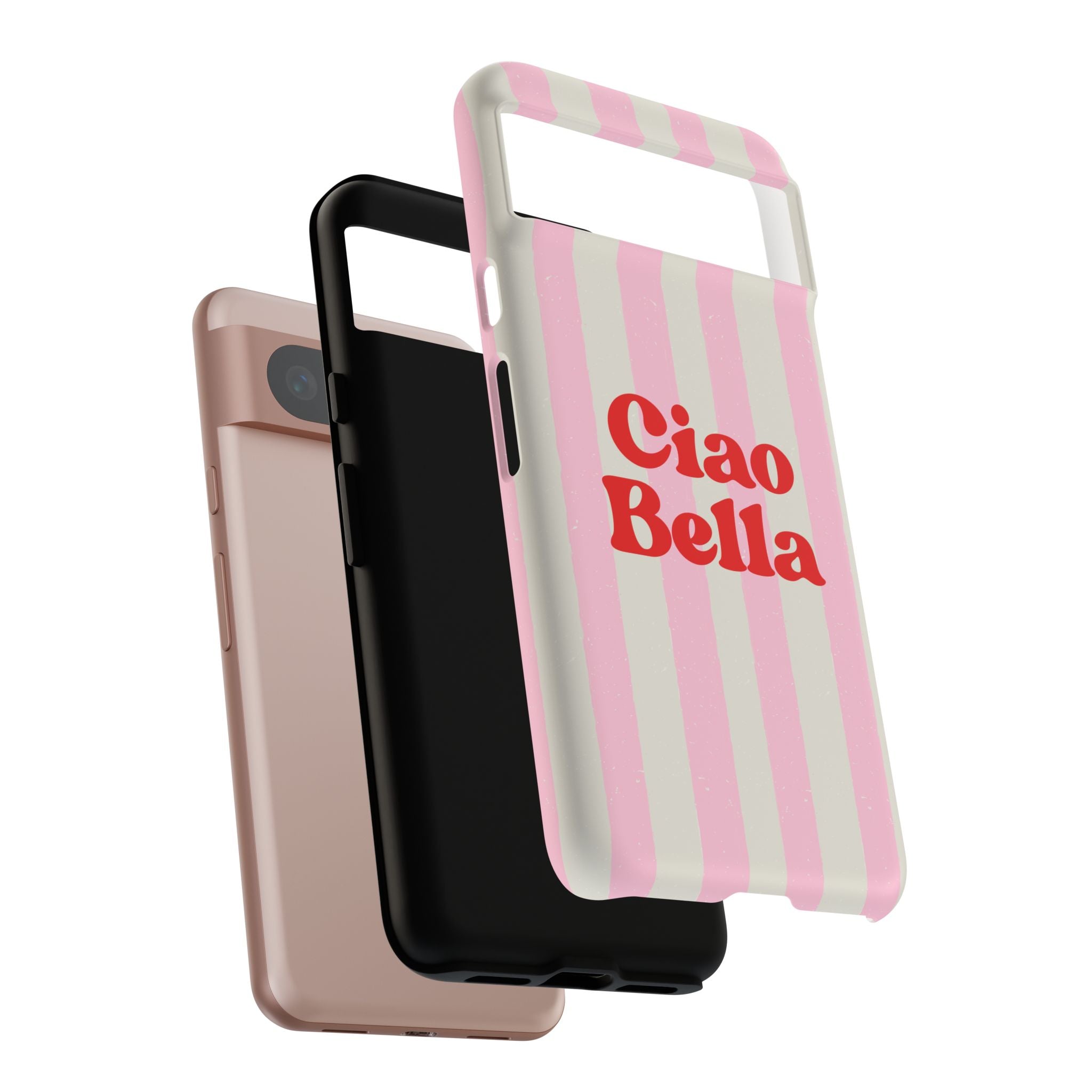 Pink Stripe Ciao Bella Phone Case