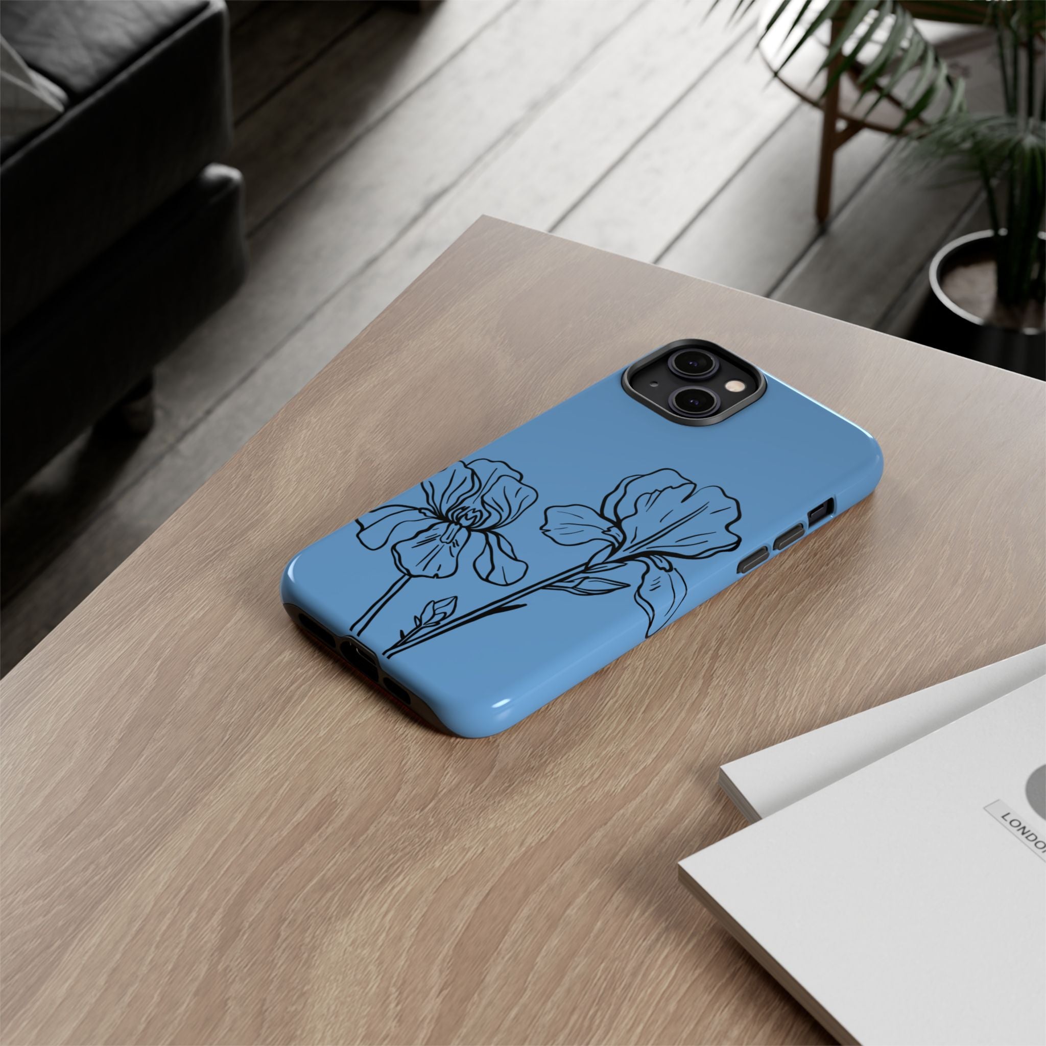 Blue Floral Phone Case