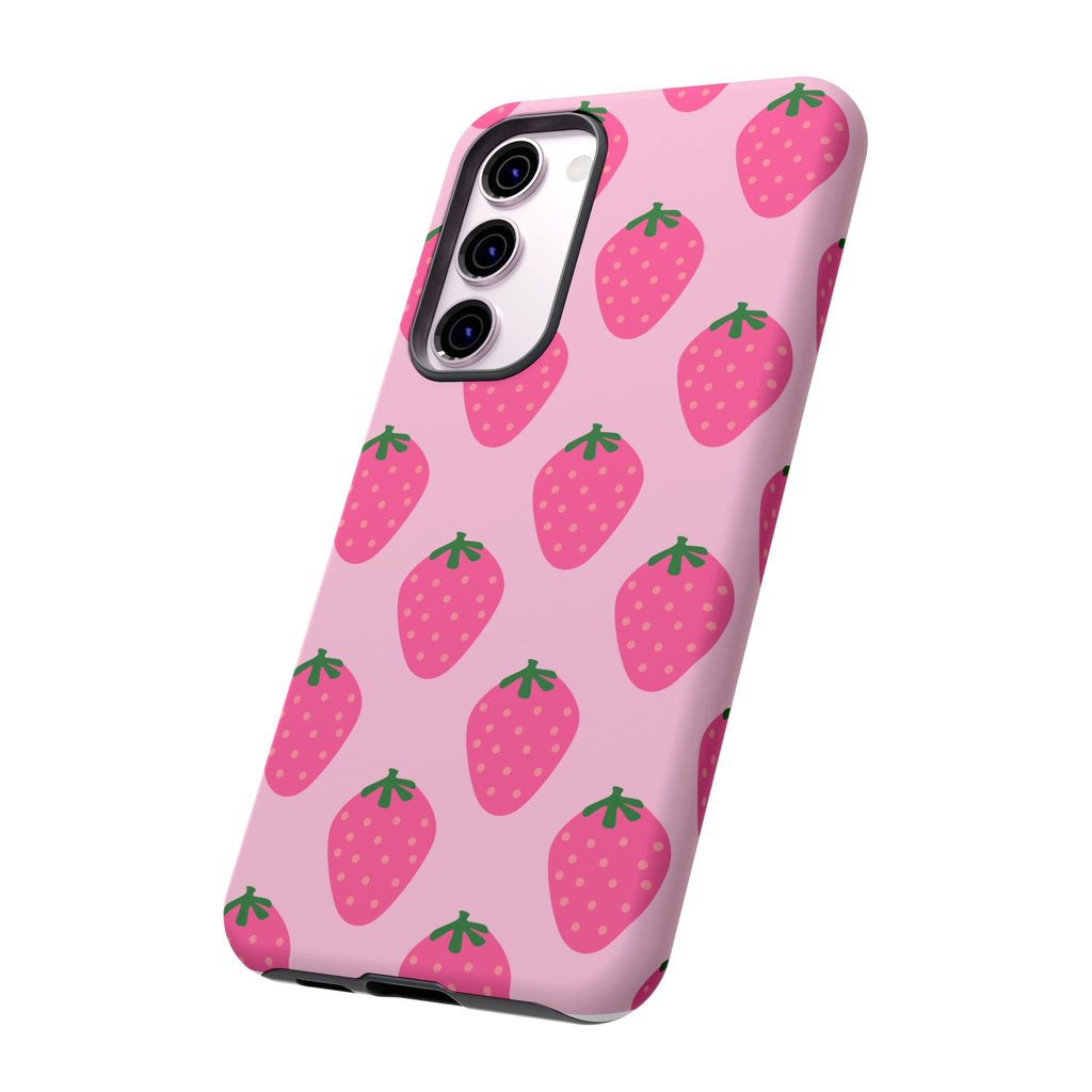 Pink Strawberry Phone Case