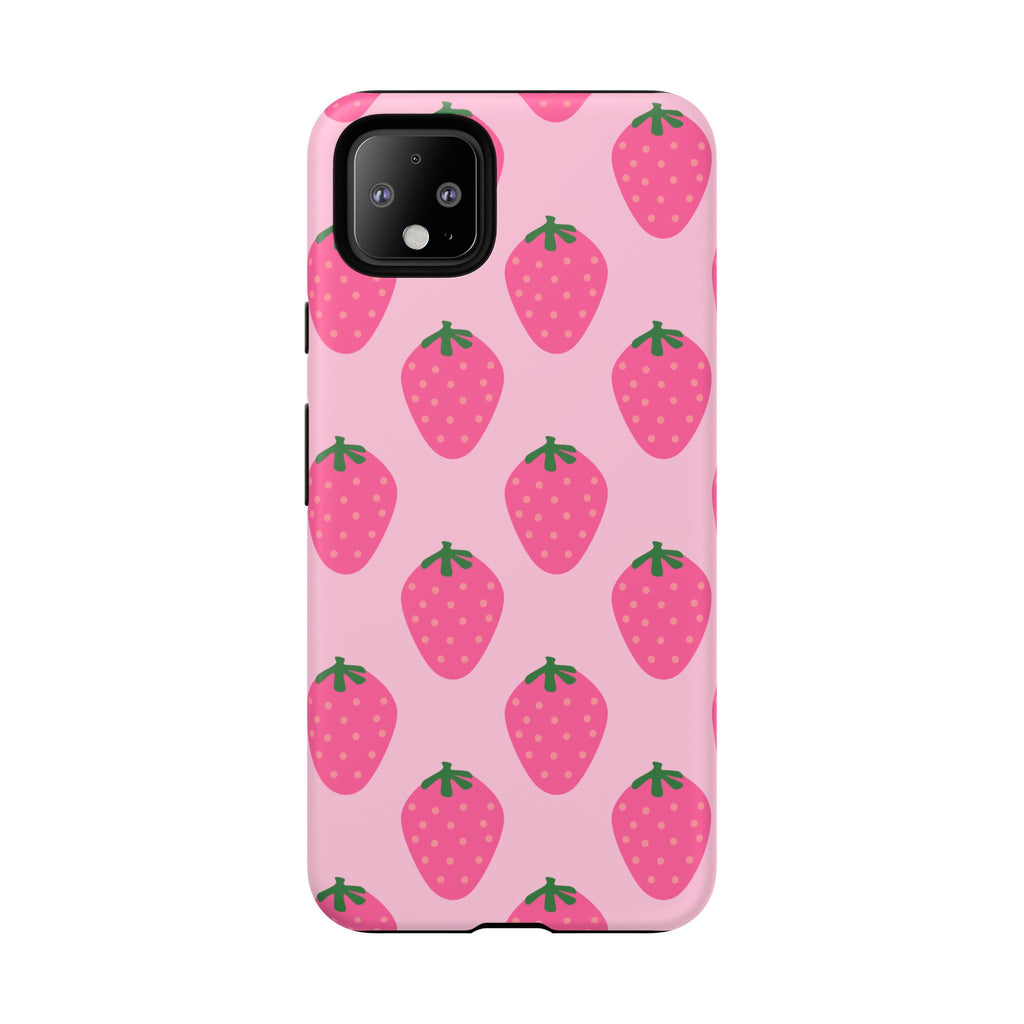 Pink Strawberry Phone Case