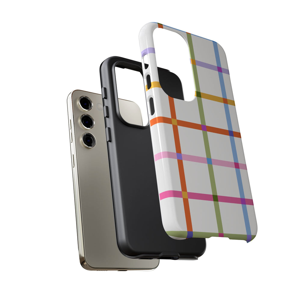 Colorful Plaid Tough Phone Case