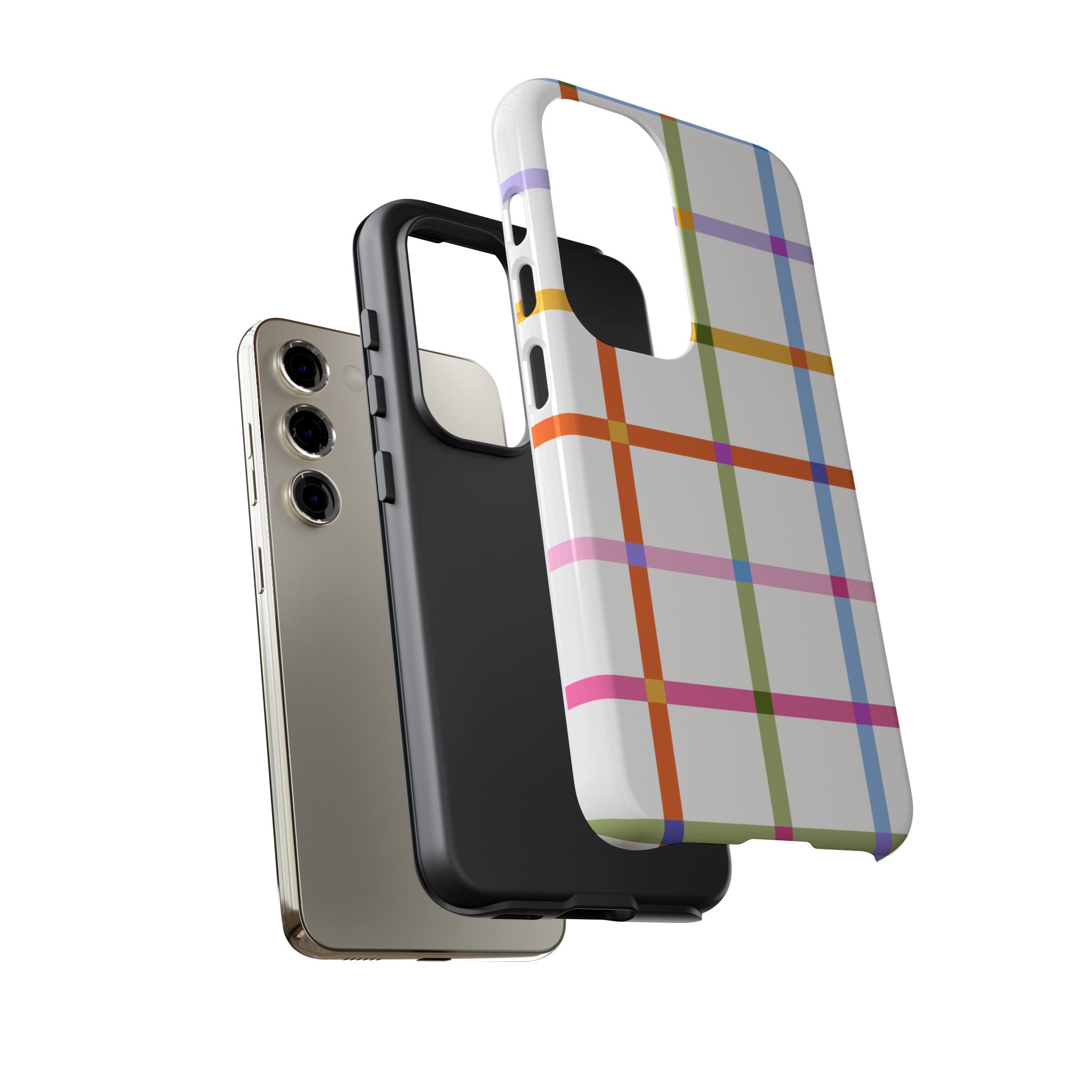 Colorful Plaid Tough Phone Case