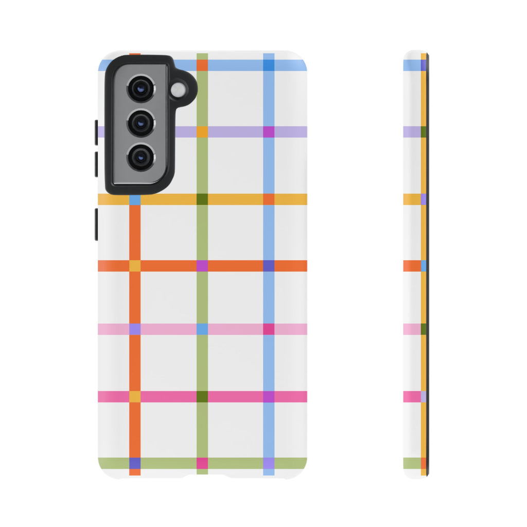 Colorful Plaid Tough Phone Case