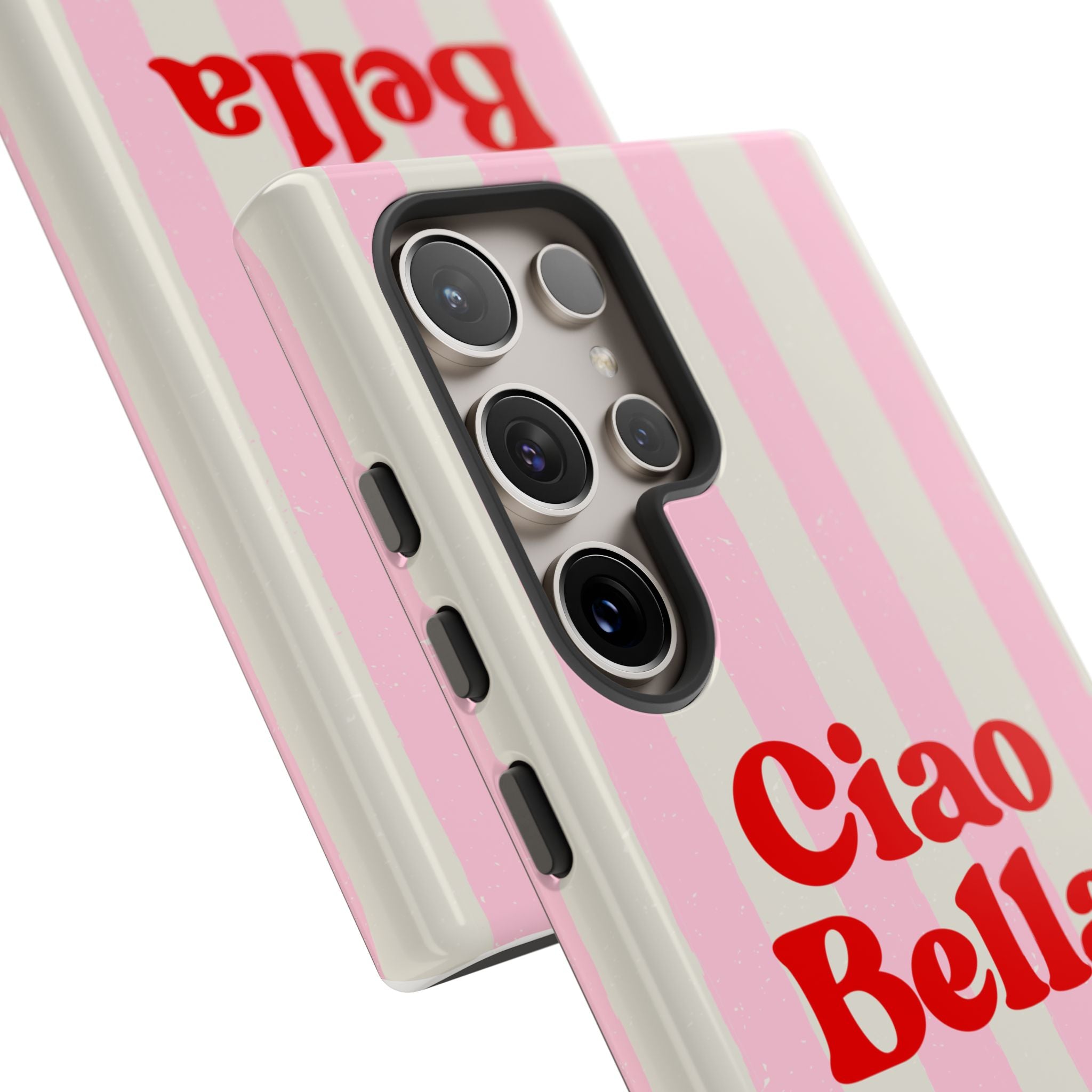 Pink Stripe Ciao Bella Phone Case
