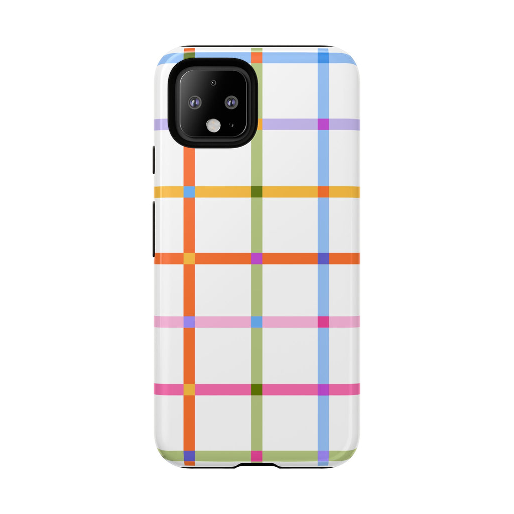 Colorful Plaid Tough Phone Case