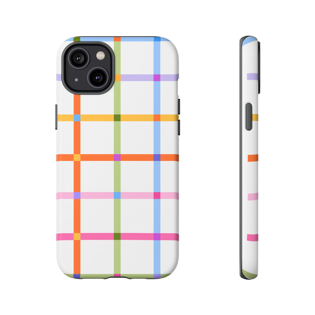 Colorful Plaid Tough Phone Case
