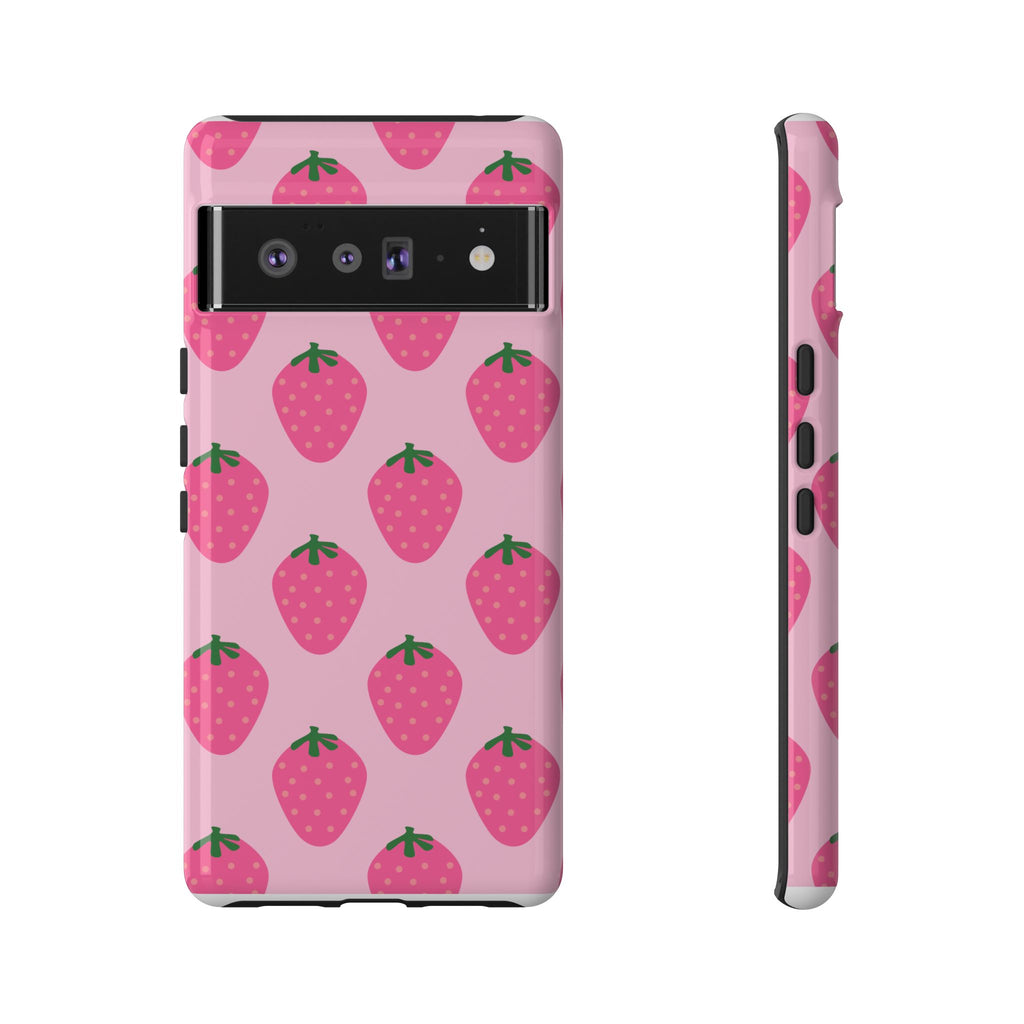Pink Strawberry Phone Case