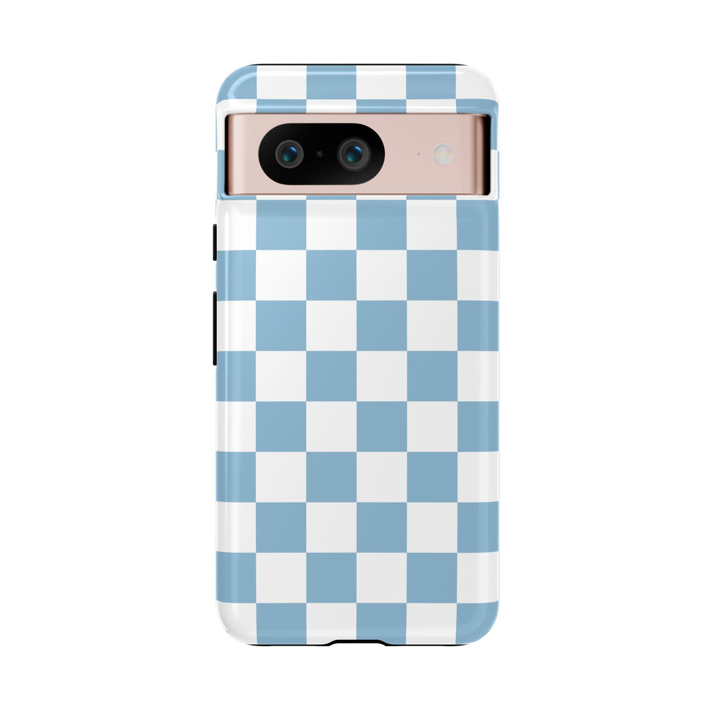 Blue Checkerboard Tough Phone Case