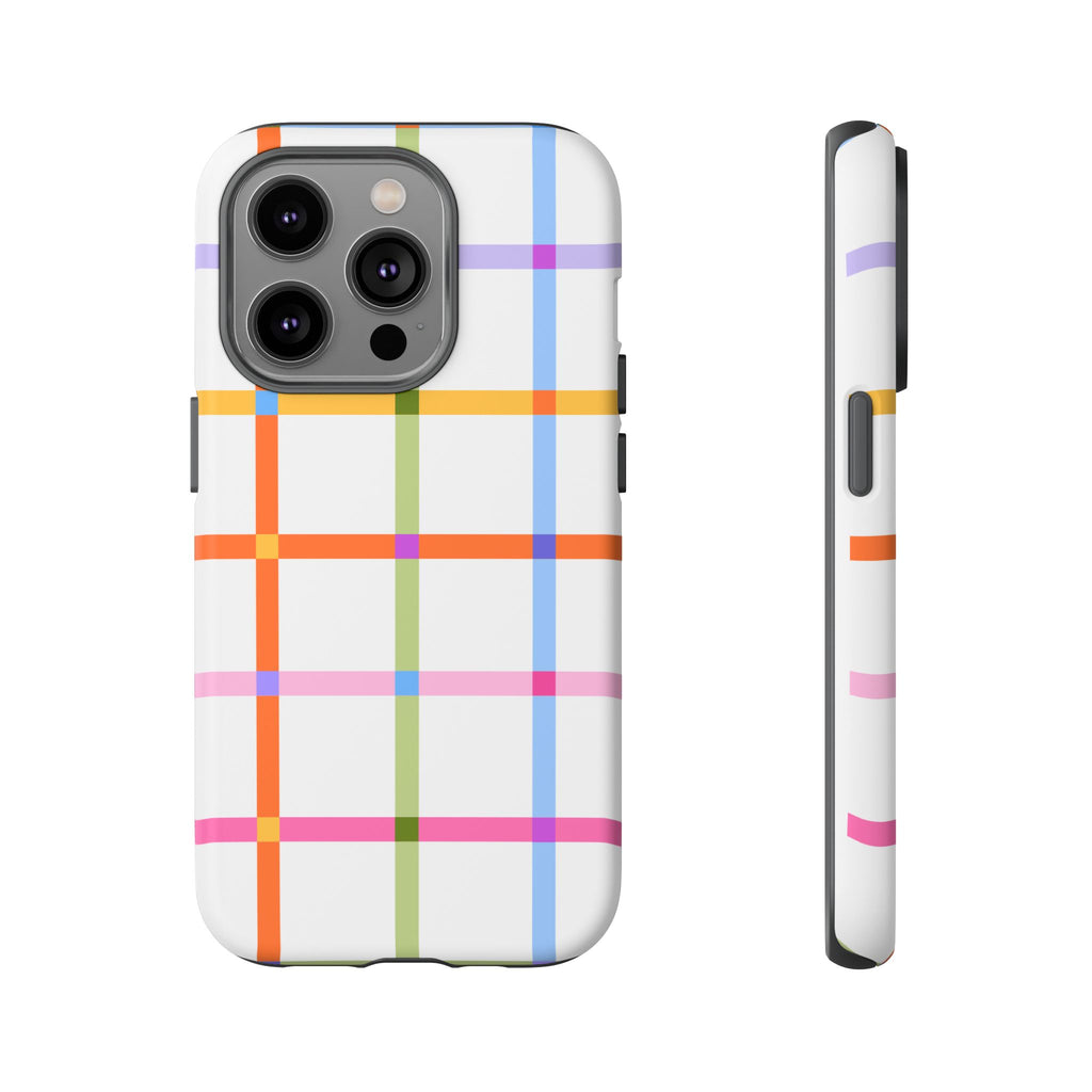 Colorful Plaid Tough Phone Case