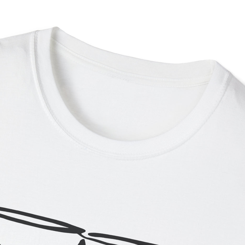 Wine Glasses Line Art T-Shirt