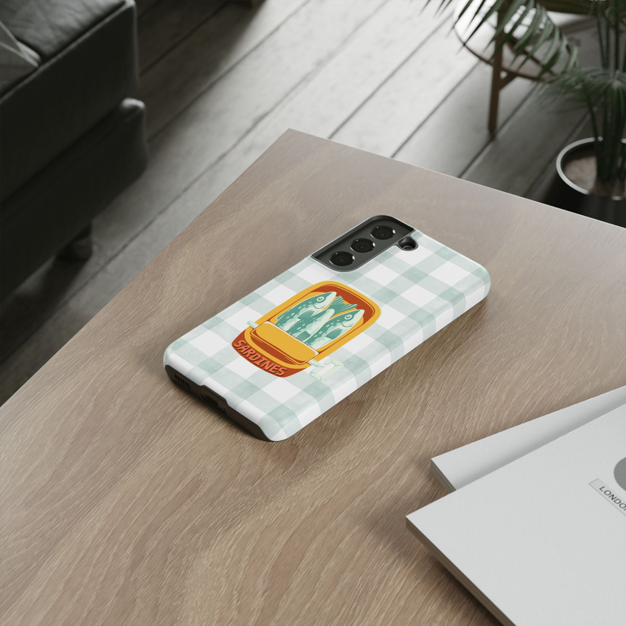 Sardines Plaid Phone Case