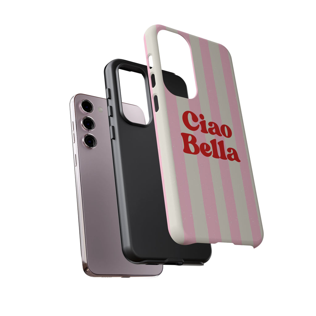Pink Stripe Ciao Bella Phone Case