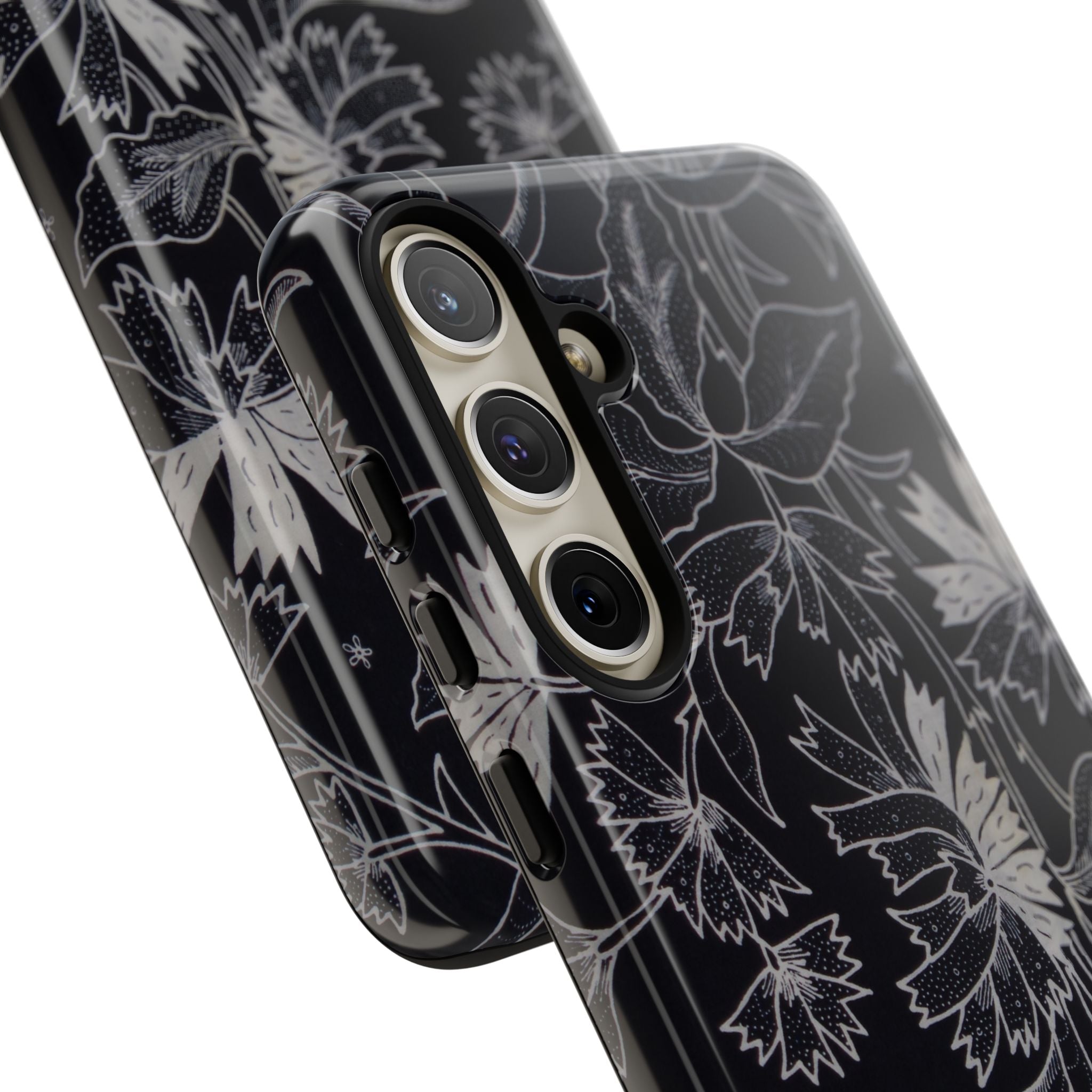 Floral Black Botanical Phone Cover