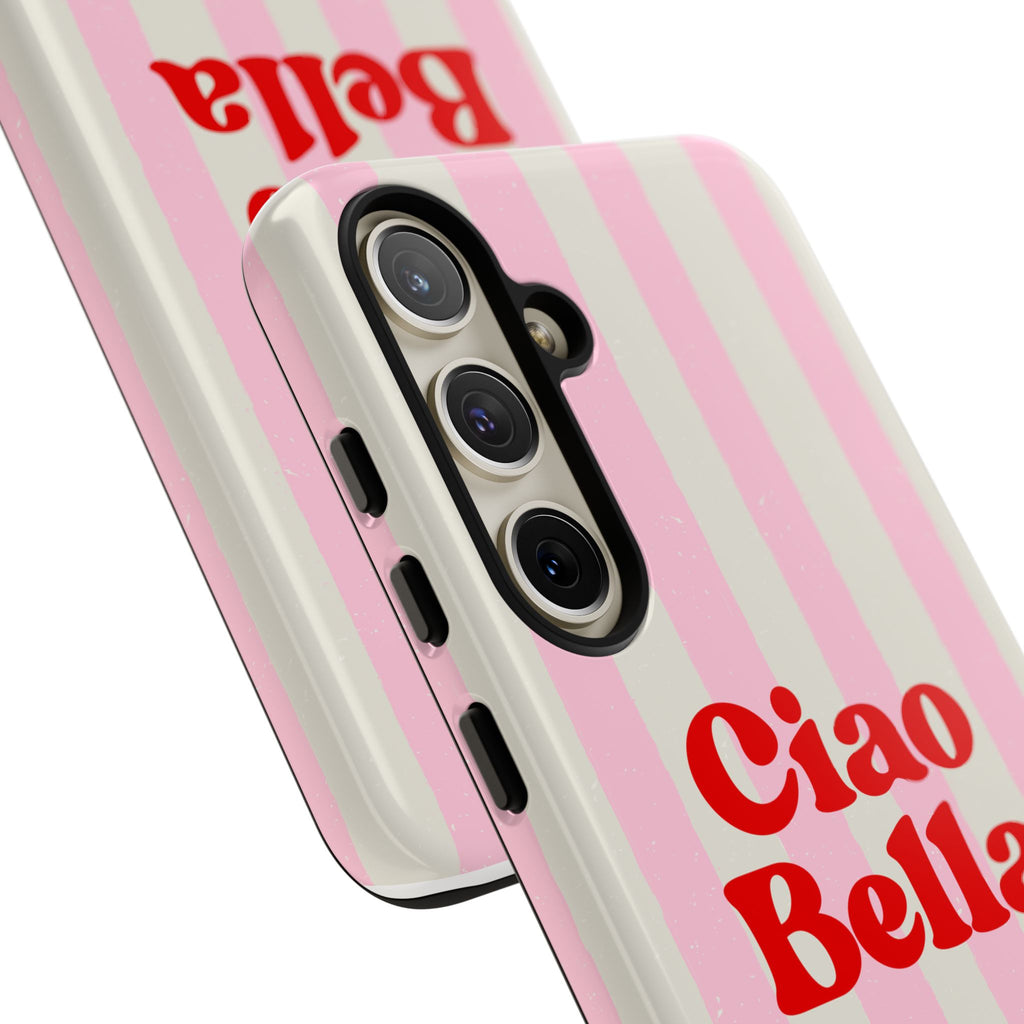 Pink Stripe Ciao Bella Phone Case