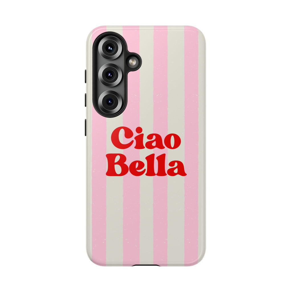 Pink Stripe Ciao Bella Phone Case
