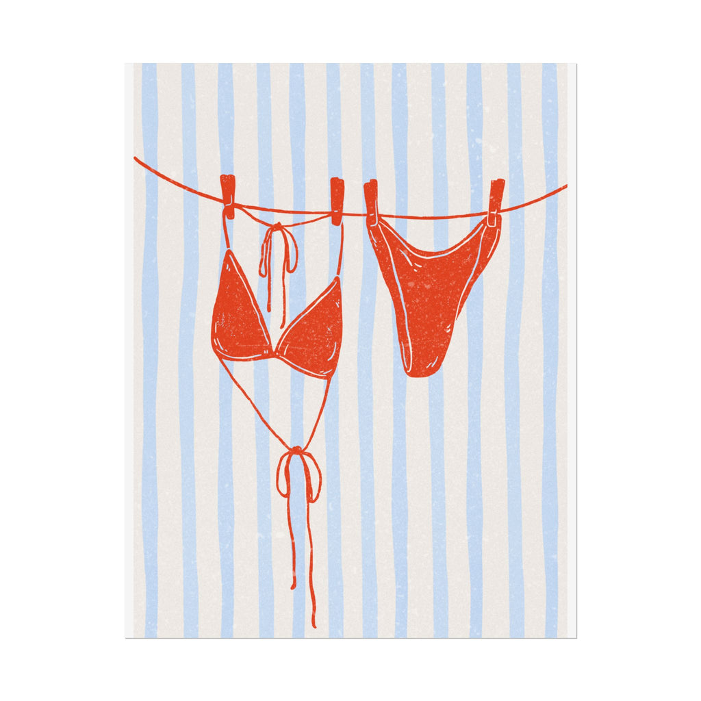 Red Bikini Wall Art  - Rolled Posters