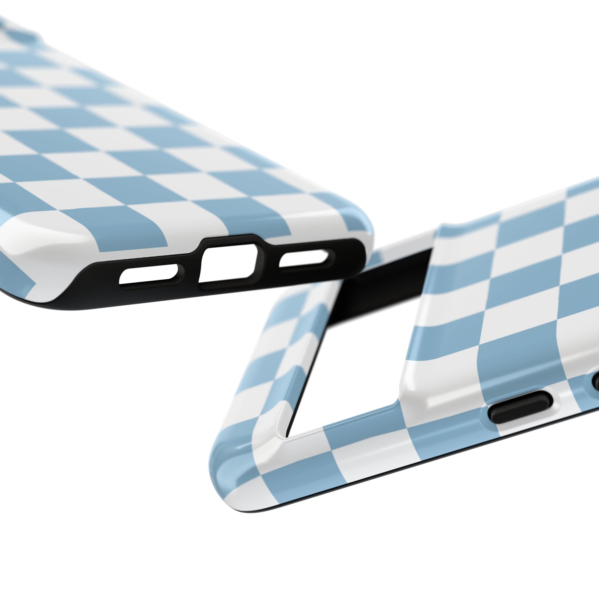 Blue Checkerboard Tough Phone Case