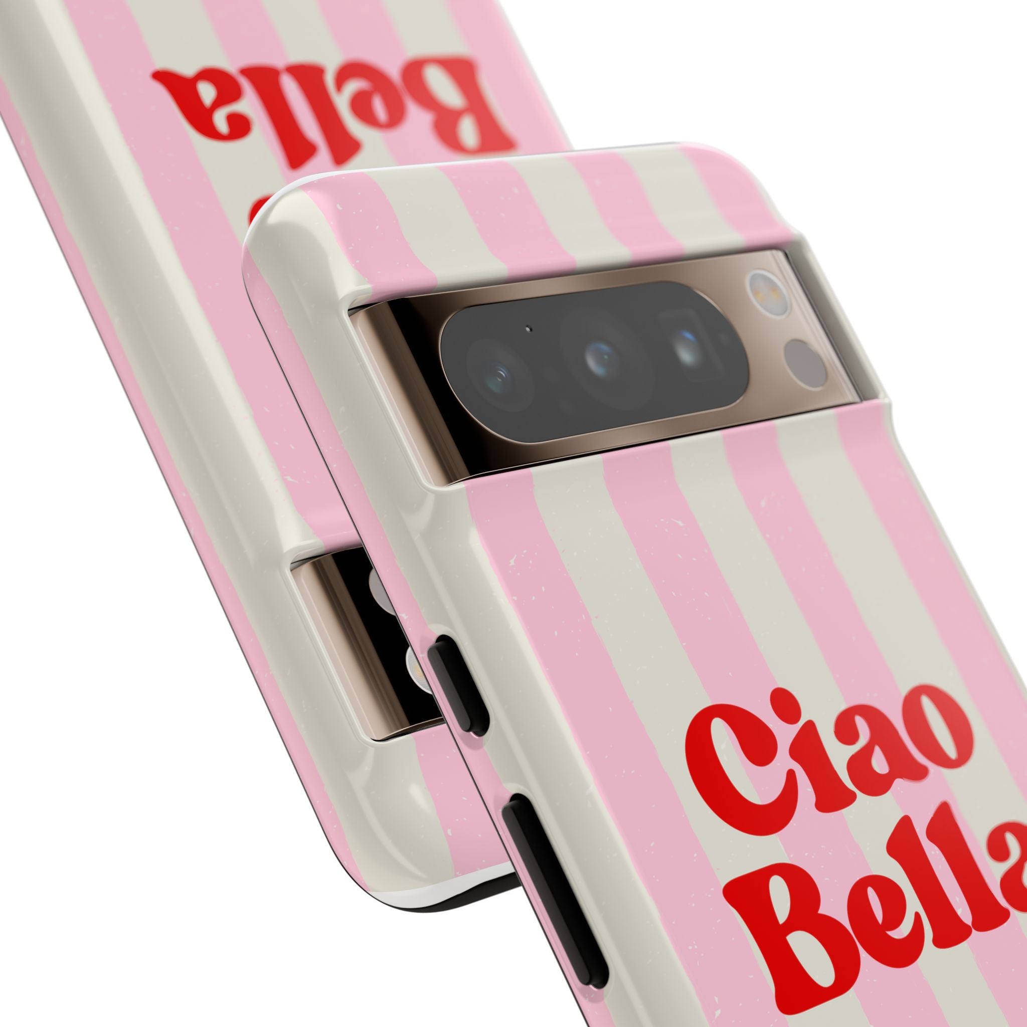Pink Stripe Ciao Bella Phone Case