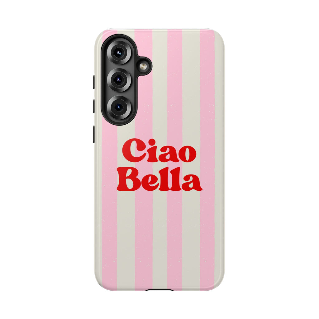Pink Stripe Ciao Bella Phone Case