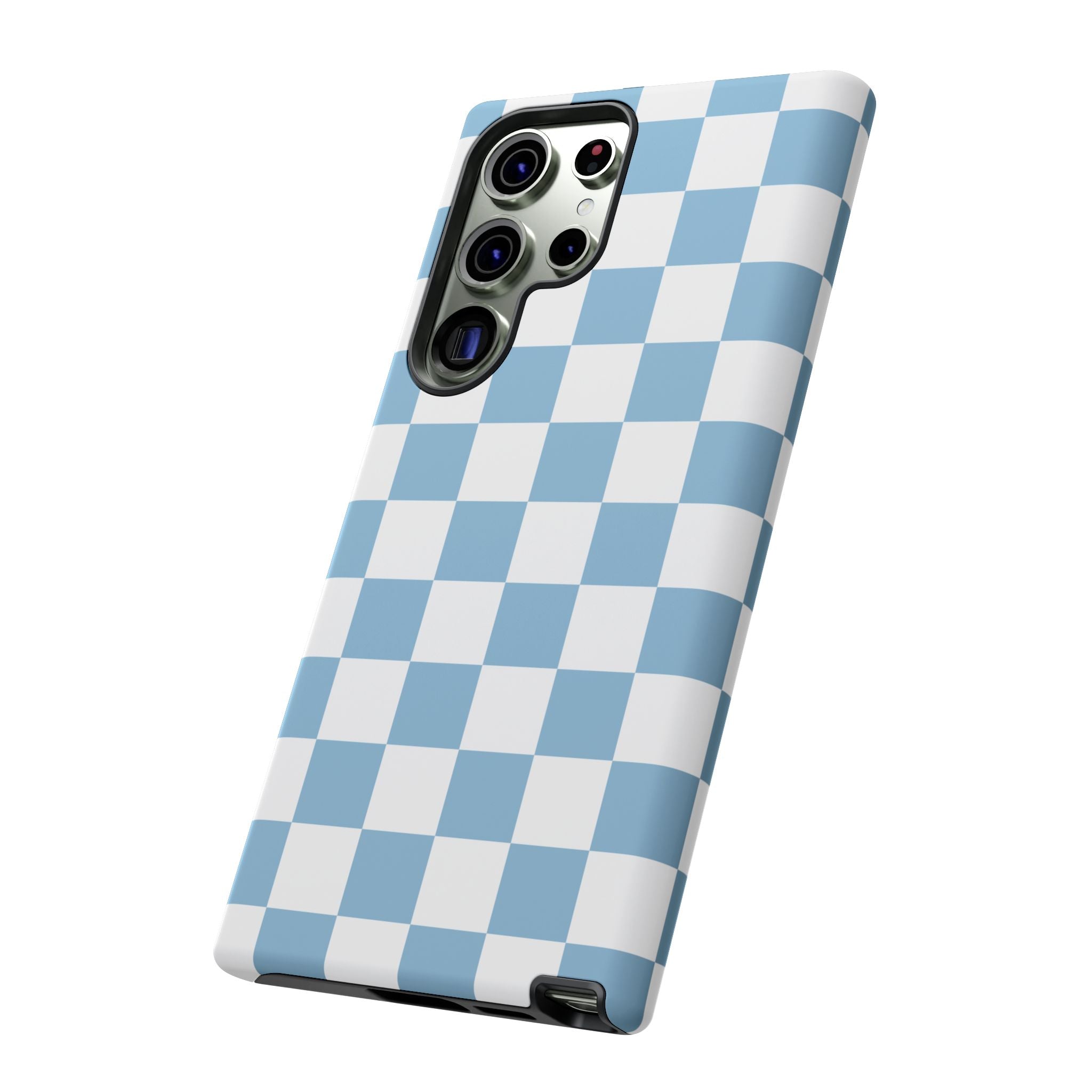 Blue Checkerboard Tough Phone Case
