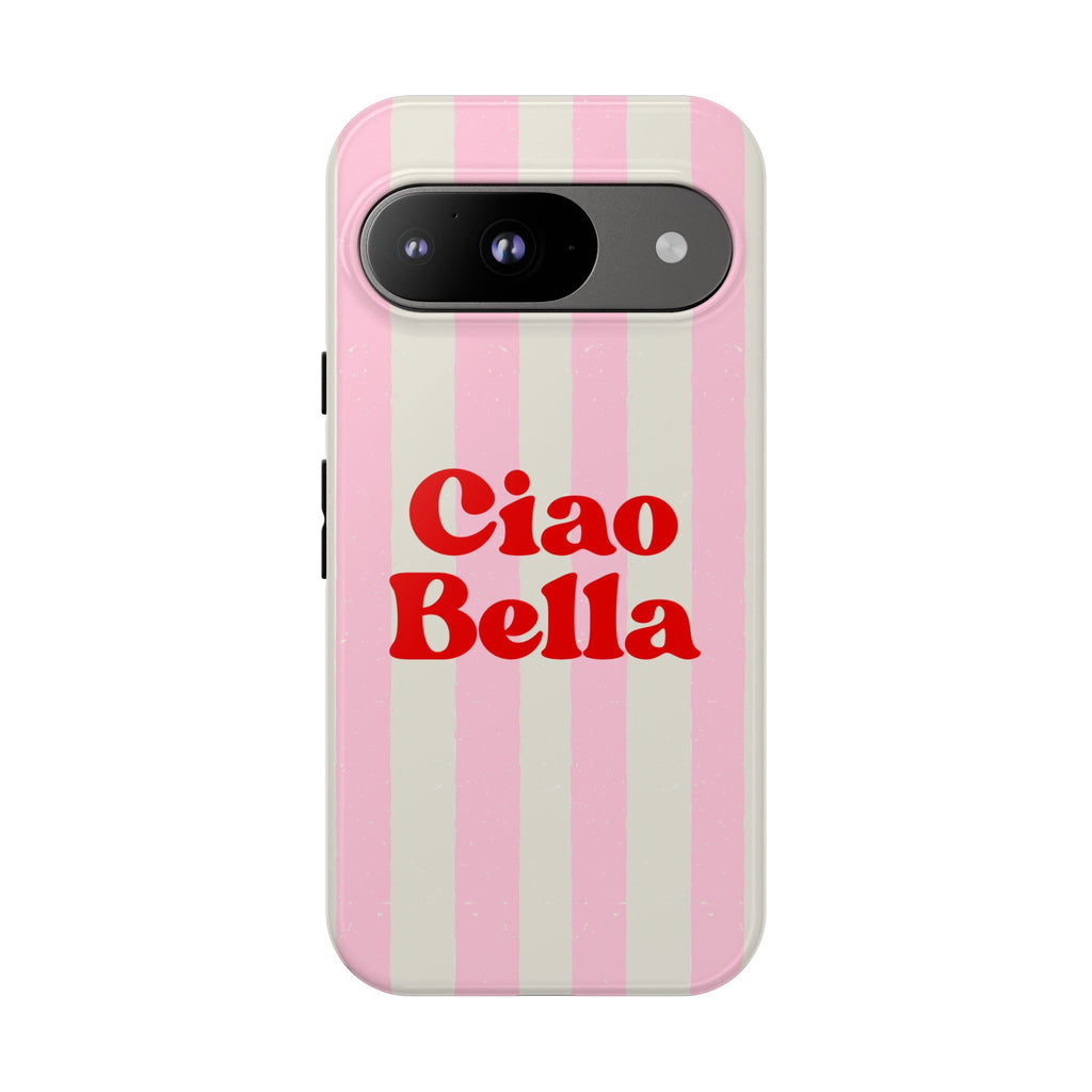 Pink Stripe Ciao Bella Phone Case