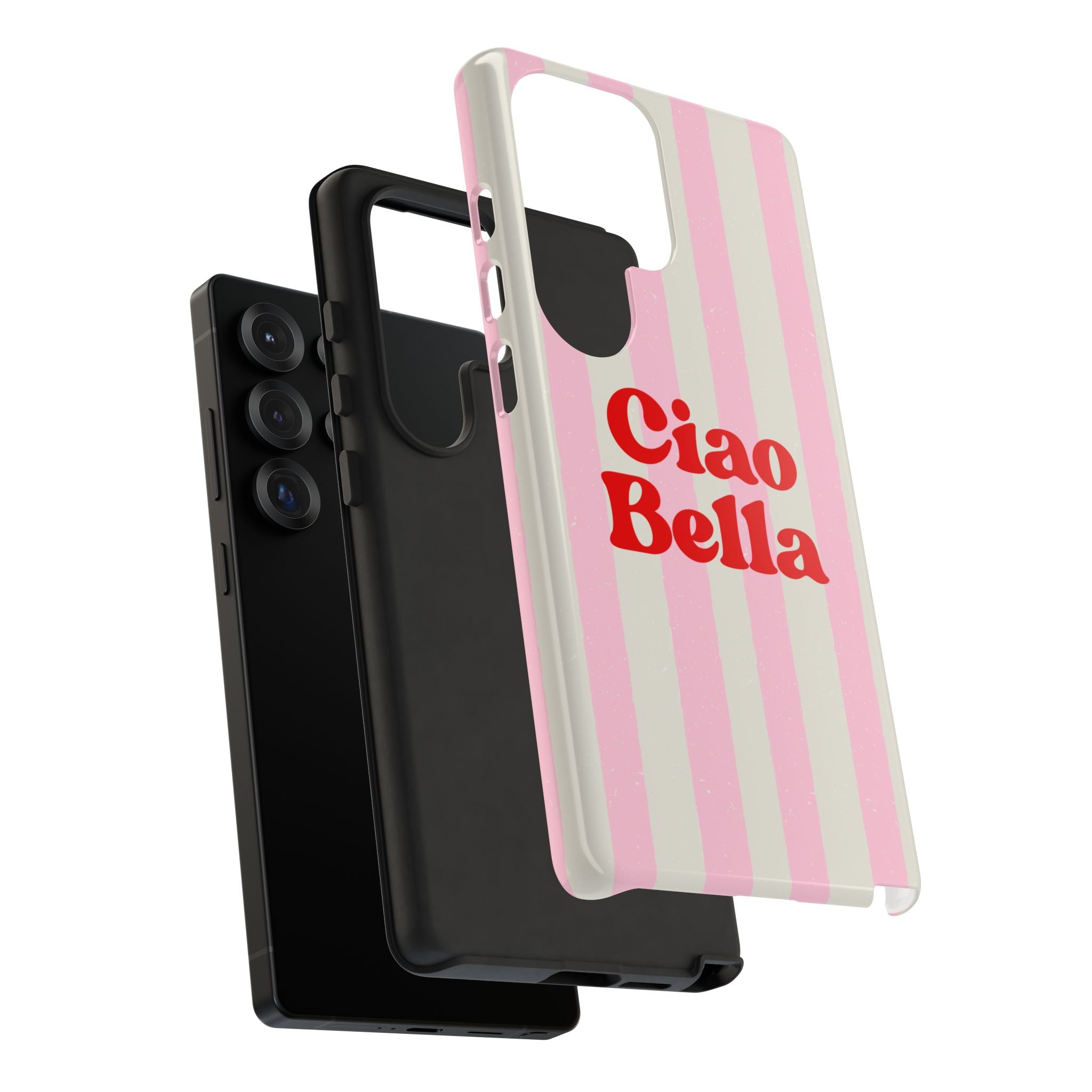 Pink Stripe Ciao Bella Phone Case