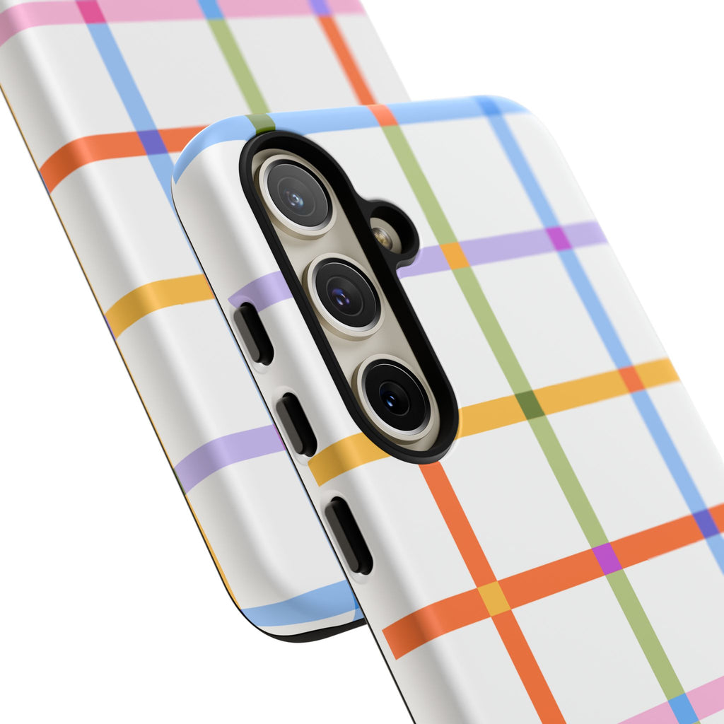 Colorful Plaid Tough Phone Case