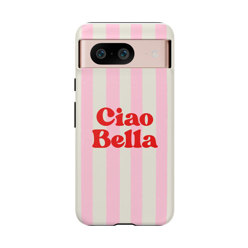 Pink Stripe Ciao Bella Phone Case