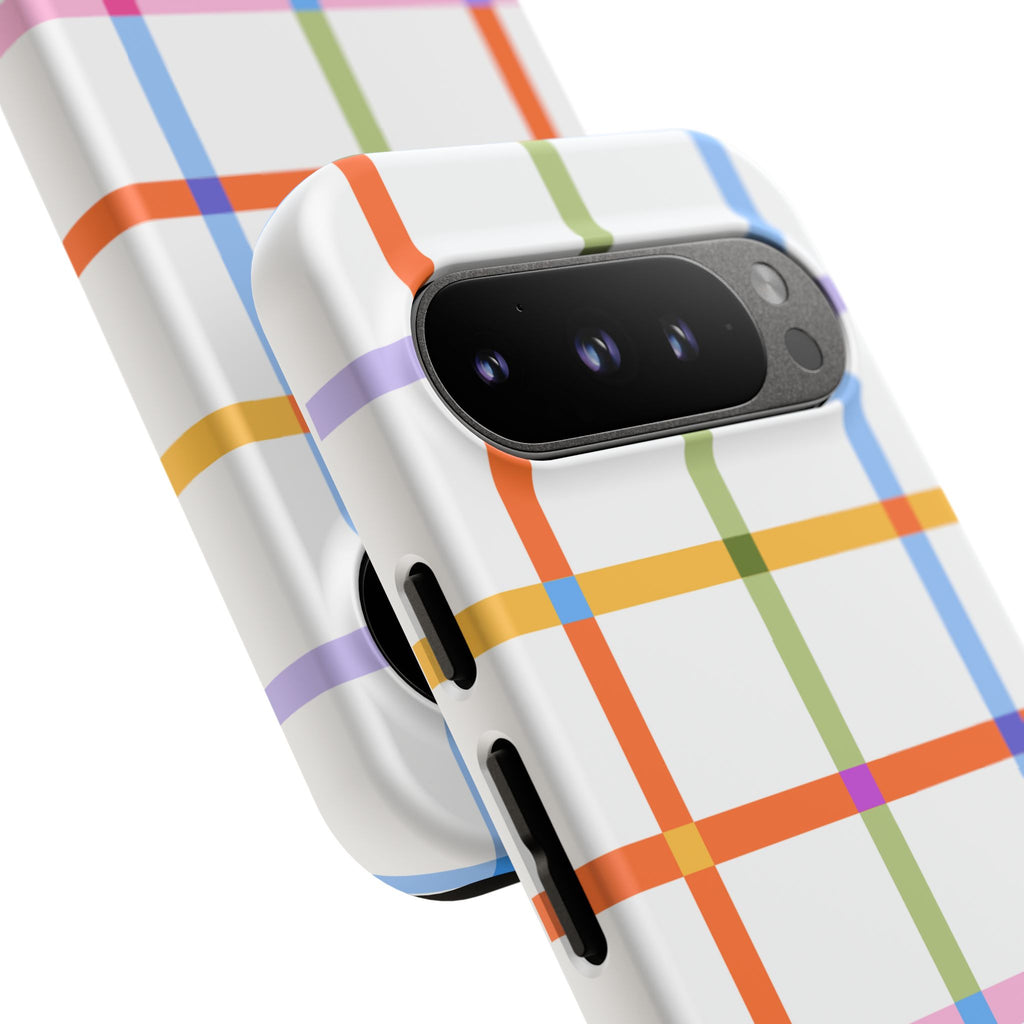 Colorful Plaid Tough Phone Case