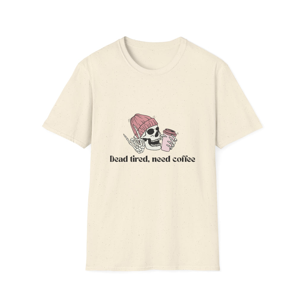 Coffee Lover's Skull T-Shirt, Unisex Graphic Tee