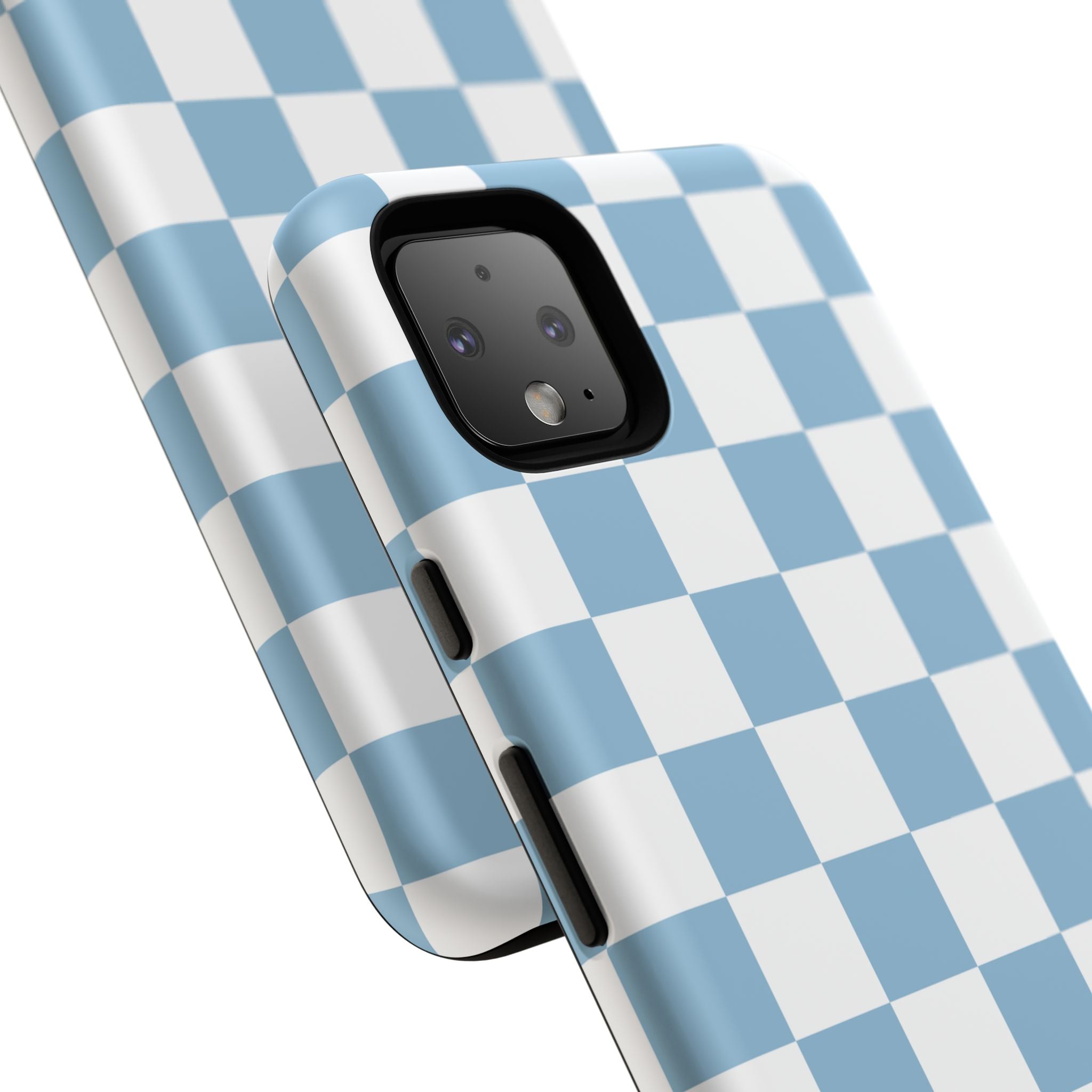 Blue Checkerboard Tough Phone Case