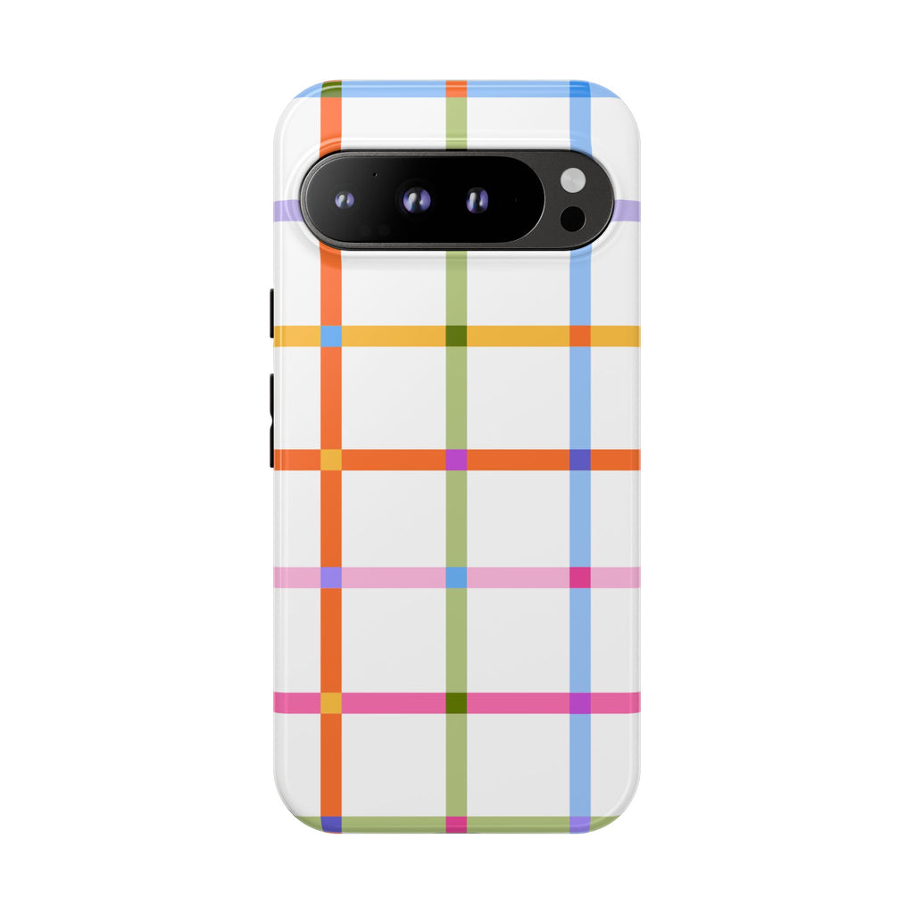Colorful Plaid Tough Phone Case