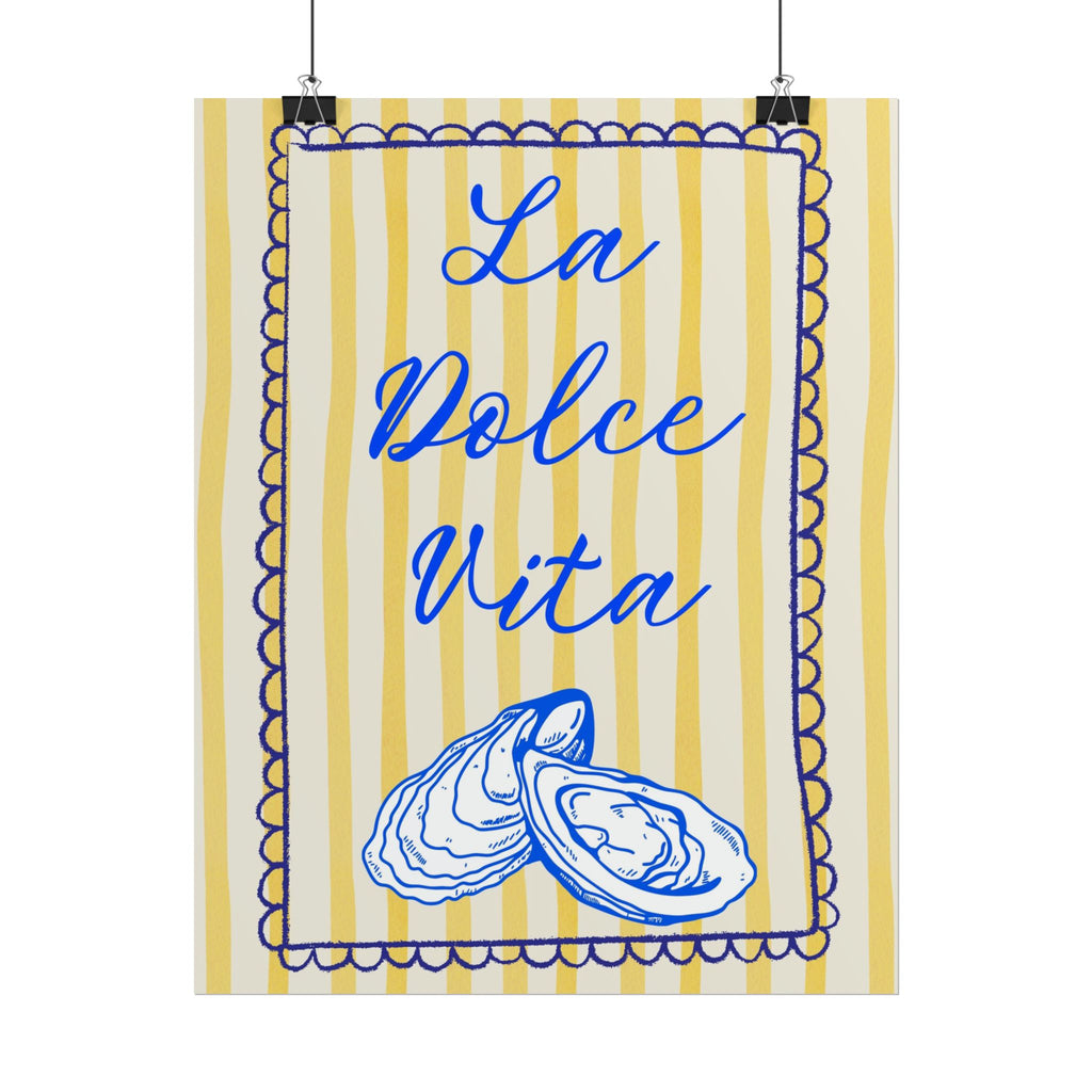 La Dolce Vita Rolled Poster - Coastal Charm Wall Art