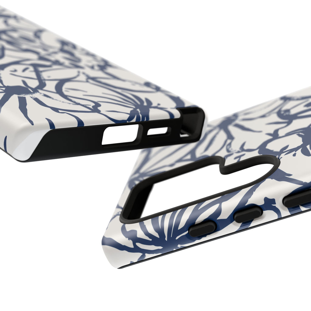 Navy Floral Phone Case