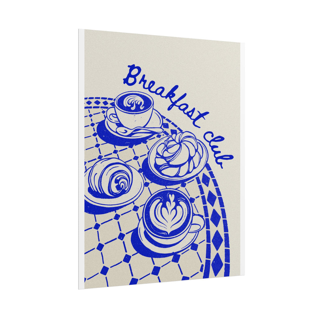 Breakfast Club Rolled Poster – Cozy Cafe Wall Art for Brunch Lovers