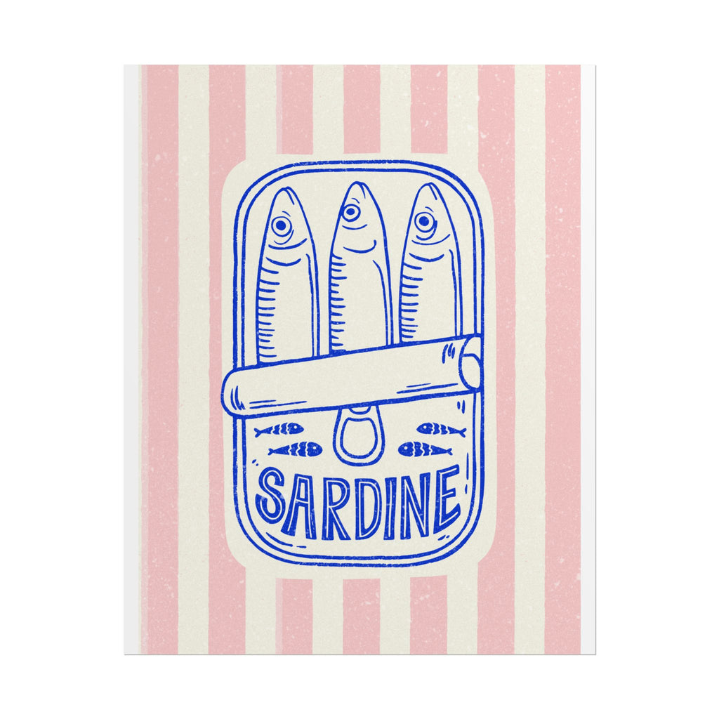 Chic Sardine Rolled Posters for Home Decor
