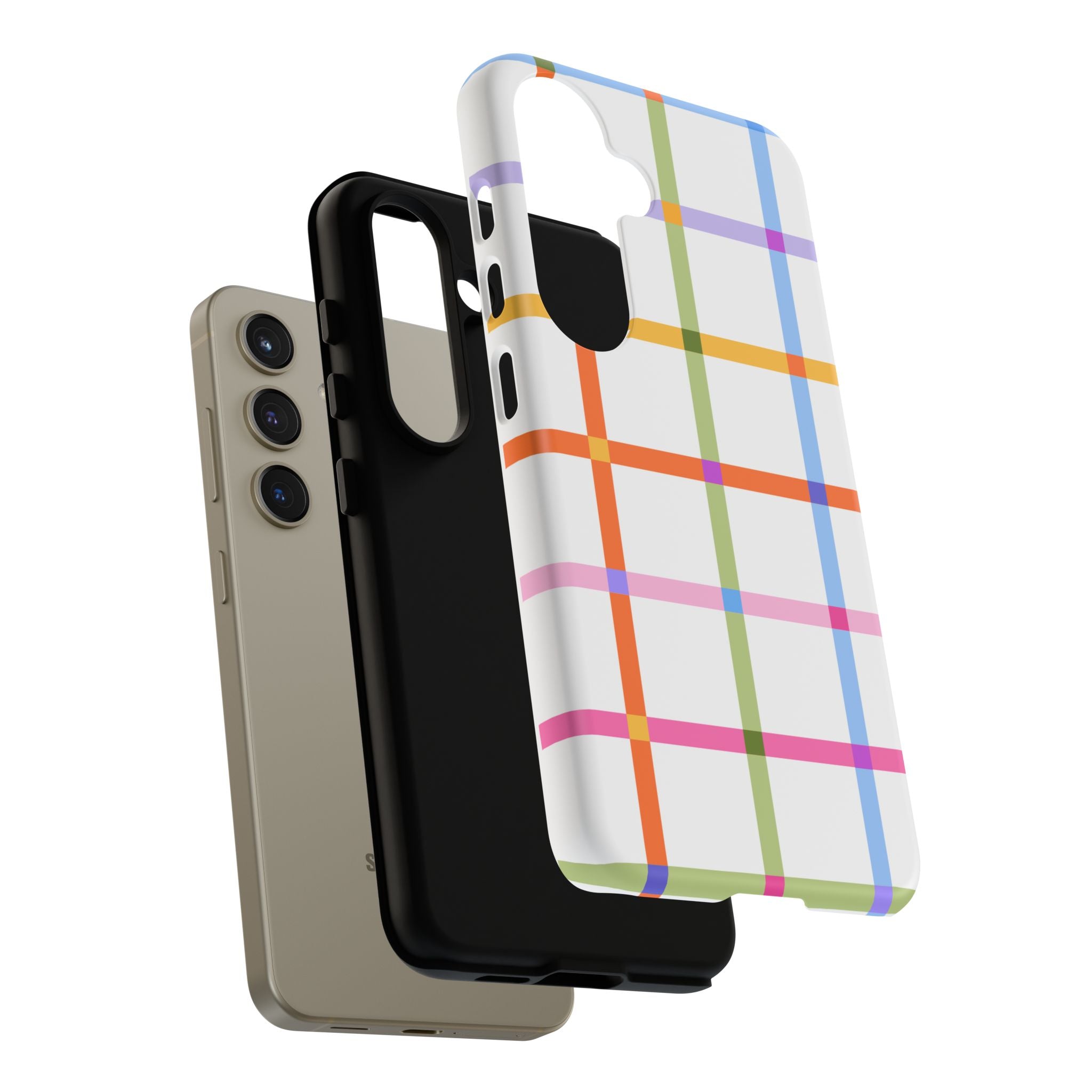 Colorful Plaid Tough Phone Case