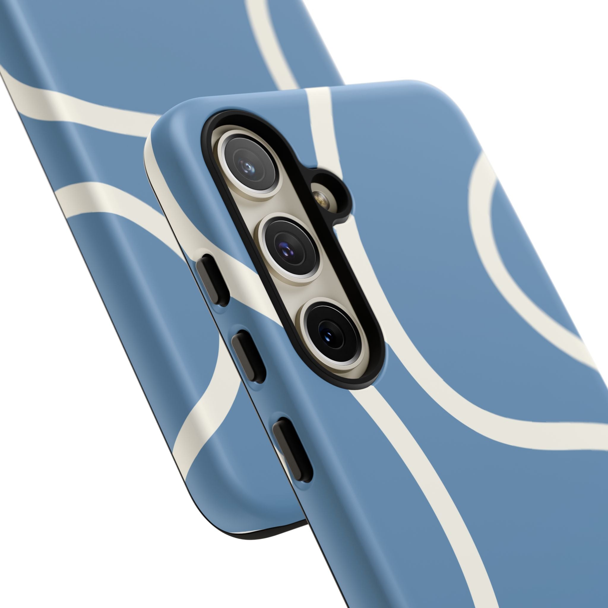 Blue Wavy Abstract Phone Case