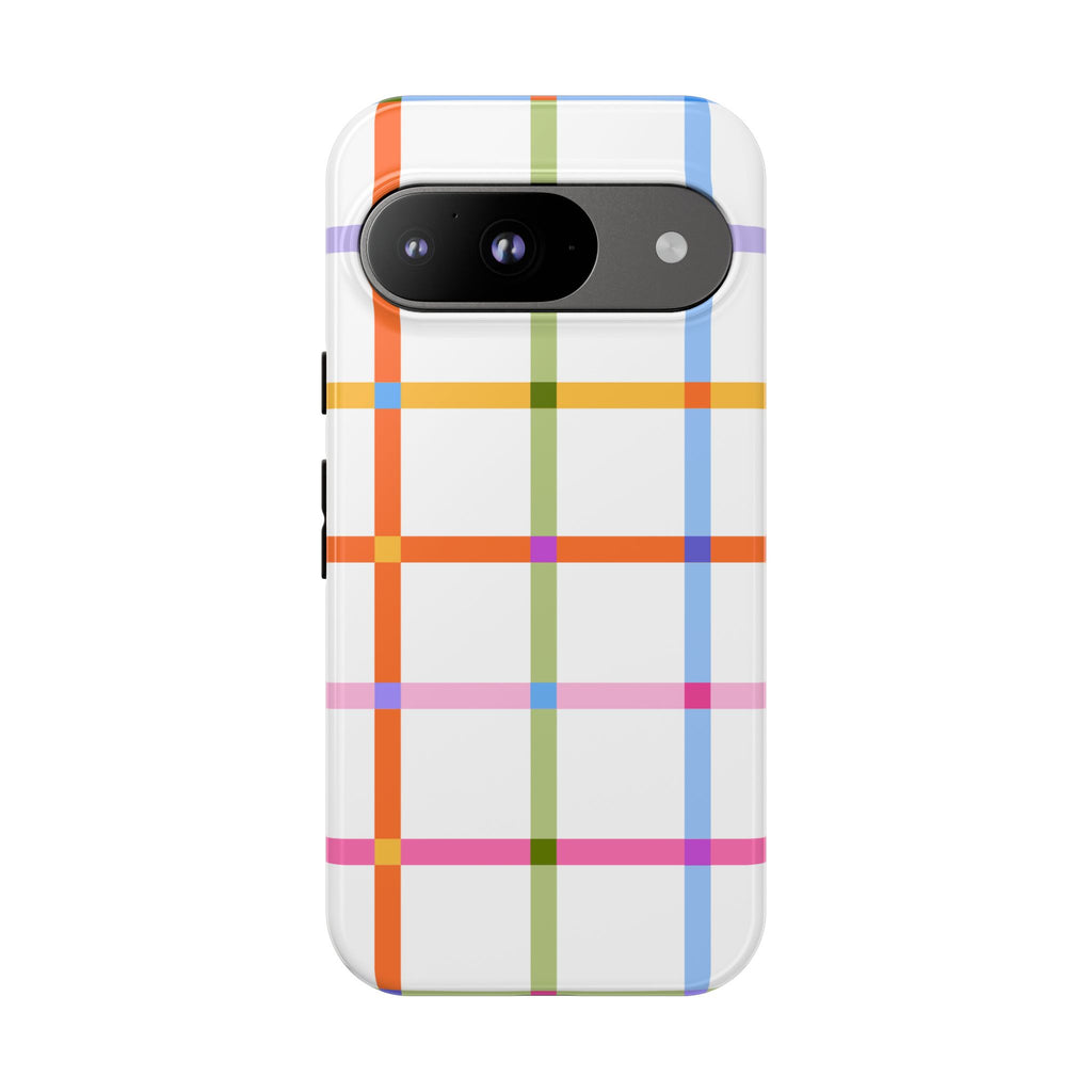 Colorful Plaid Tough Phone Case