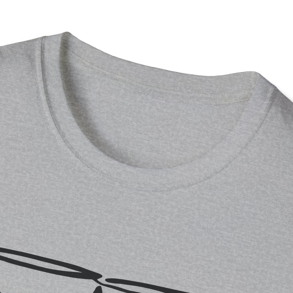 Wine Glasses Line Art T-Shirt