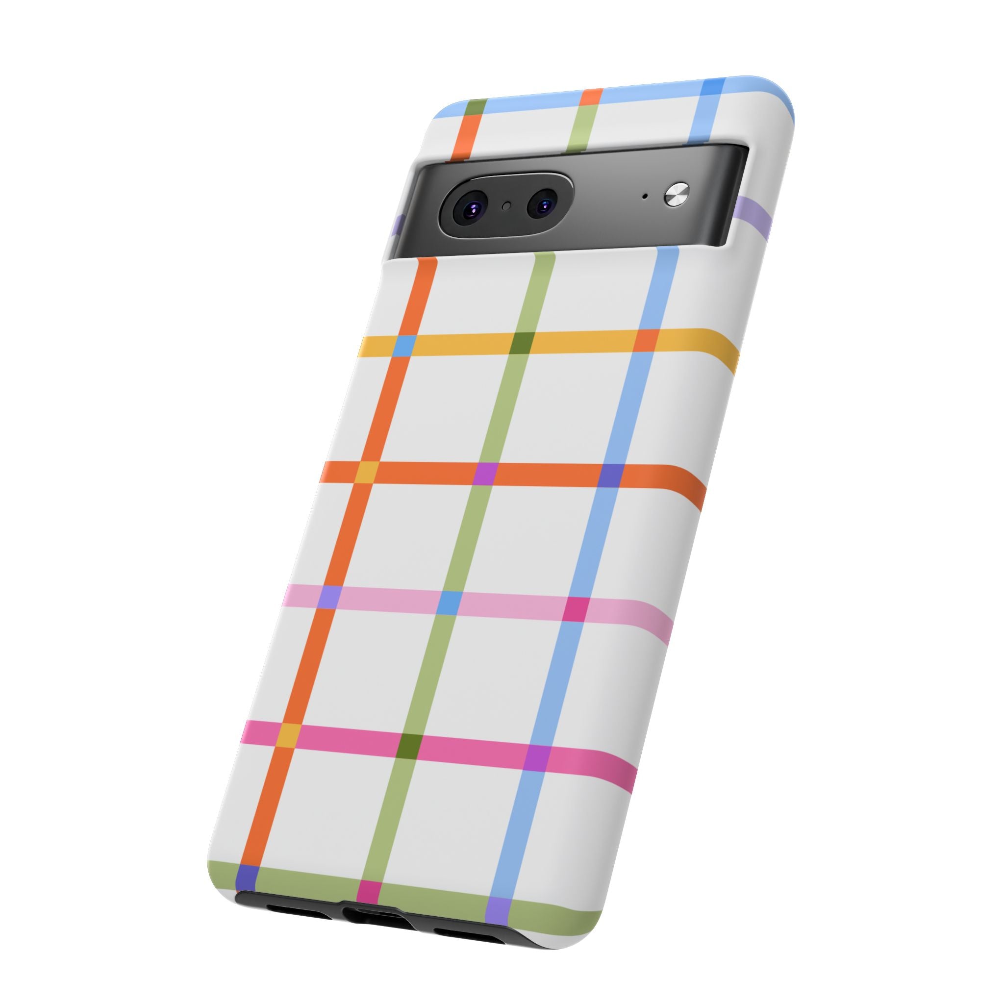 Colorful Plaid Tough Phone Case