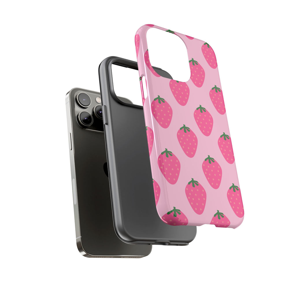Pink Strawberry Phone Case