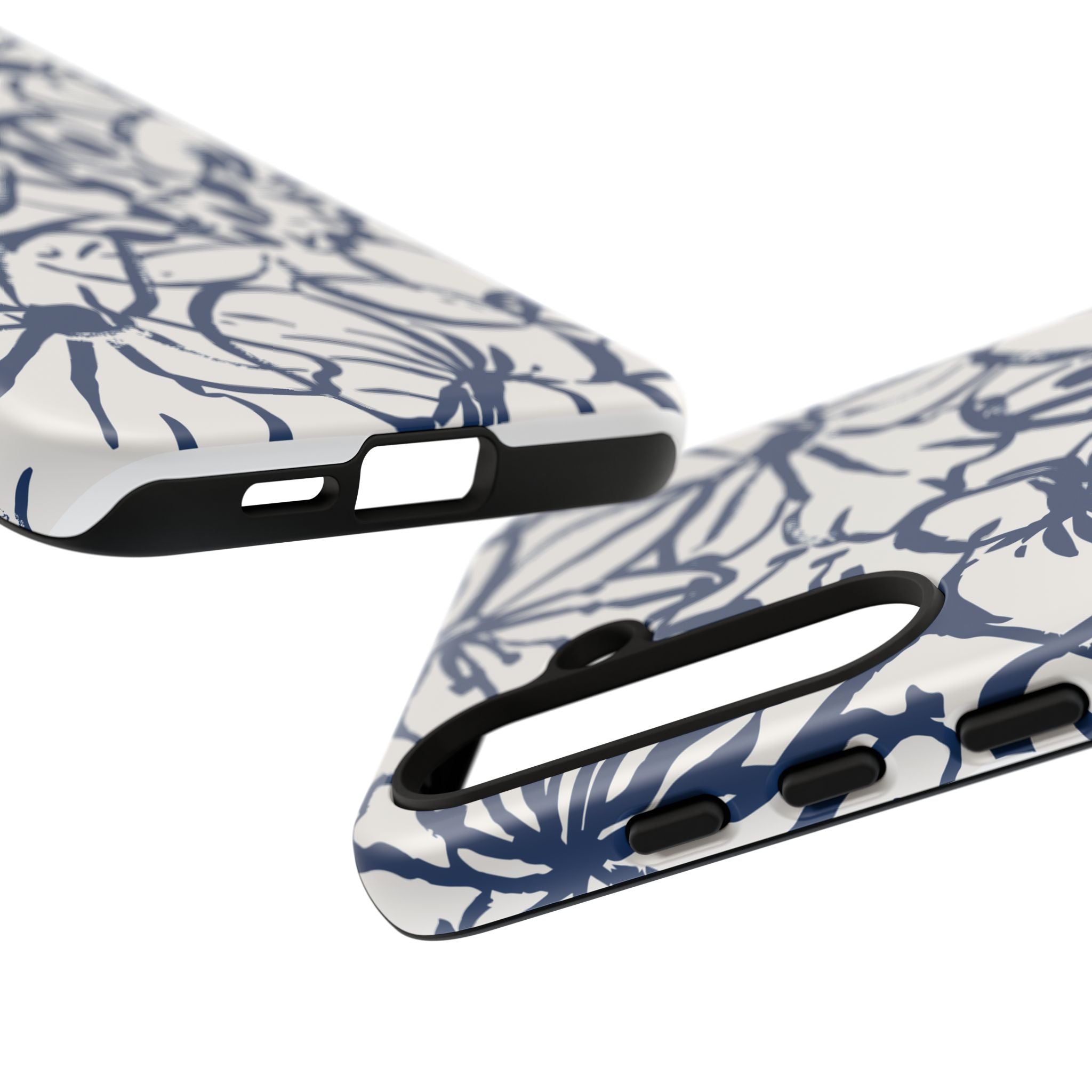 Navy Floral Phone Case
