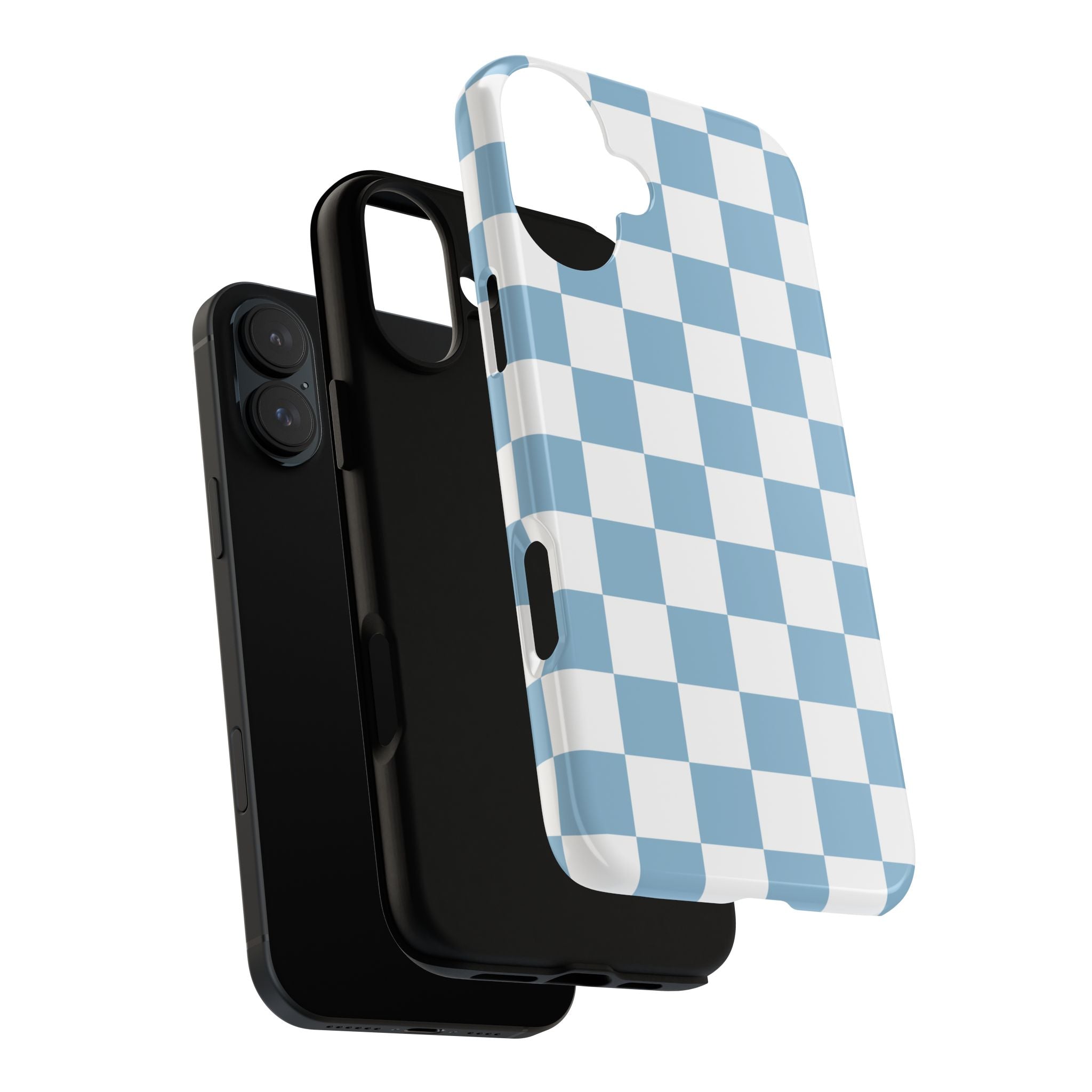Blue Checkerboard Tough Phone Case