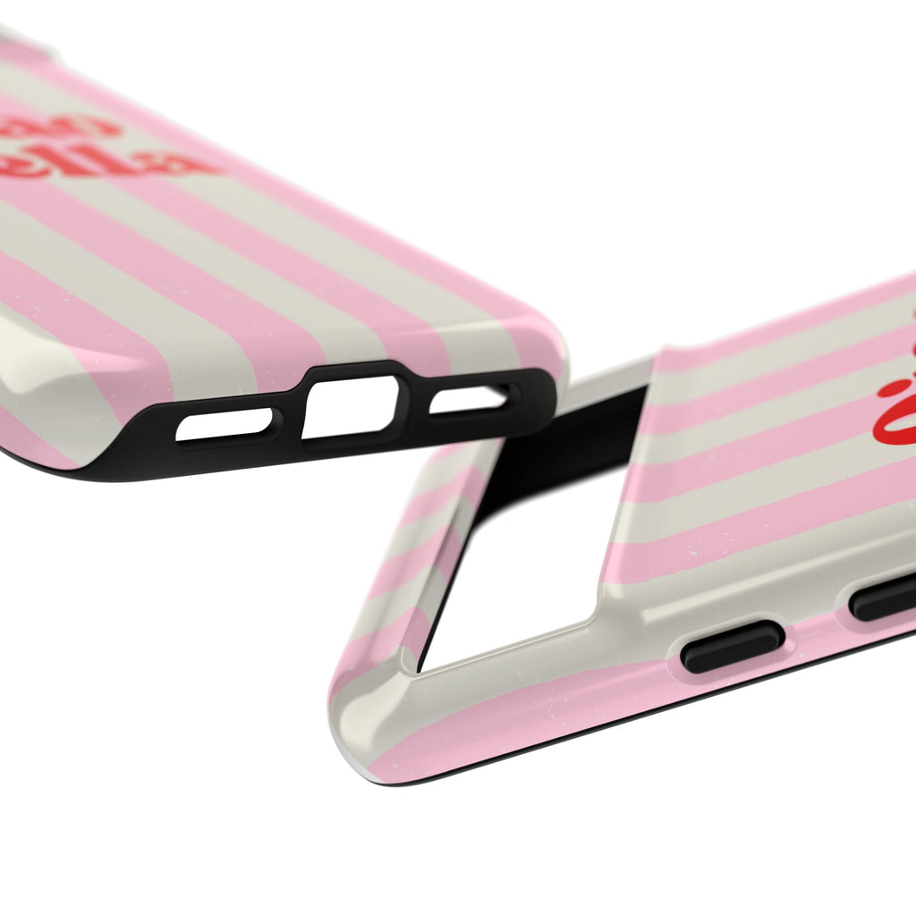Pink Stripe Ciao Bella Phone Case
