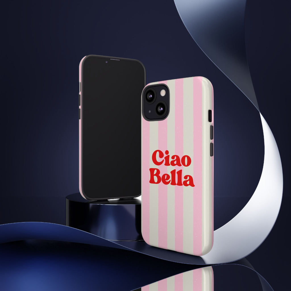 Pink Stripe Ciao Bella Phone Case
